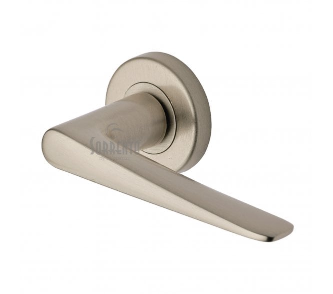 Sorrento SC-2059 Amalfi Door Handles On Round Rose - Satin Nickel