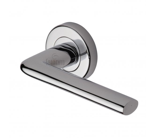 Sorrento SC-2352 Lena Door Handles On Round Rose - Polished Chrome