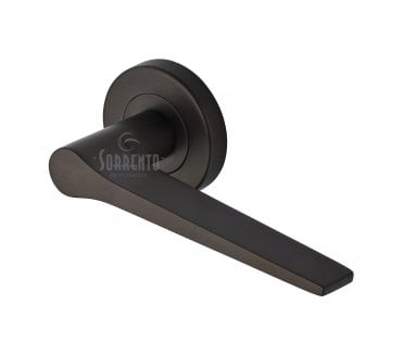 Sorrento SC-3059 Neo Door Handles On Round Rose - Matt Bronze
