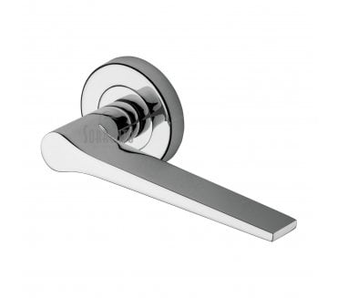 Sorrento SC-3059 Neo Door Handles On Round Rose - Polished Chrome
