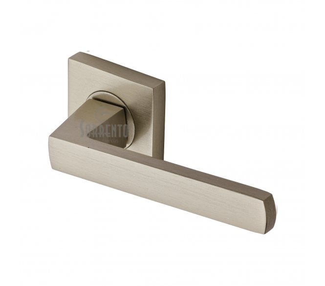 Sorrento SC-4062 Axis Door Handles On Square Rose - Satin Nickel