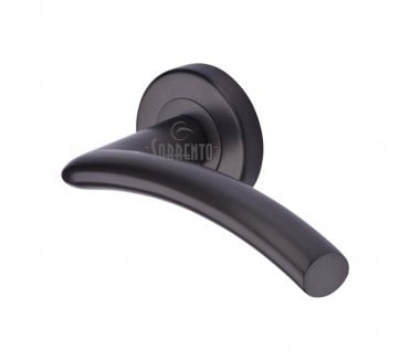 Sorrento SC-4352 Tosca Door Handles On Round Rose - Matt Bronze
