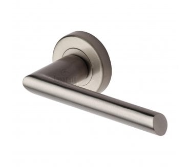Sorrento SC-4692 Mercury Door Handles On Round Rose - Satin Nickel