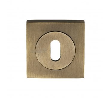 Sorrento SC-SQ0191 Square Standard Keyhole Escutcheon - Antique Brass