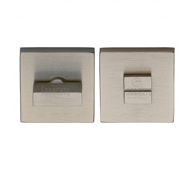 Sorrento SC-SQ4035 Square Bathroom Turn & Release Set - Satin Nickel