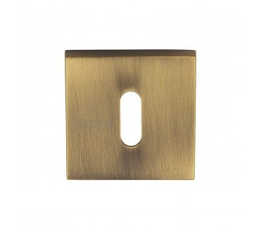 Sorrento SC-SQ5002 Concealed Square Standard Keyhole Escutcheon - Antique Brass