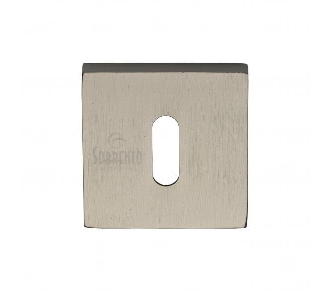 Sorrento SC-SQ5002 Concealed Square Standard Keyhole Escutcheon - Satin Nickel