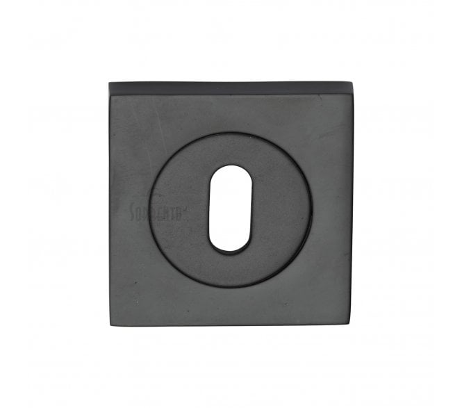 Sorrento SC-SQ0191 Square Standard Keyhole Escutcheon - Matt Black