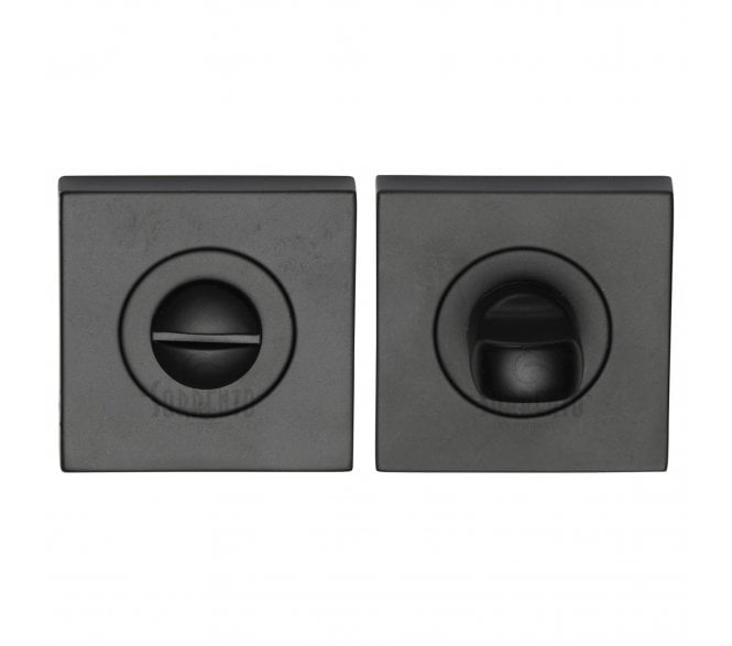 Sorrento SC-SQ0195 Square Bathroom Turn & Release Set - Matt Black