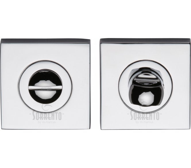 Sorrento SC-SQ0195 Square Bathroom Turn & Release Set - Polished Chrome