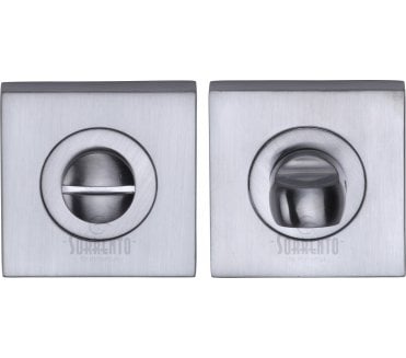 Sorrento SC-SQ0195 Square Bathroom Turn & Release Set - Satin Chrome