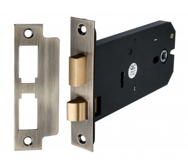 Spira Brass 3 Lever Horizontal Sash Locks - Antique Brass