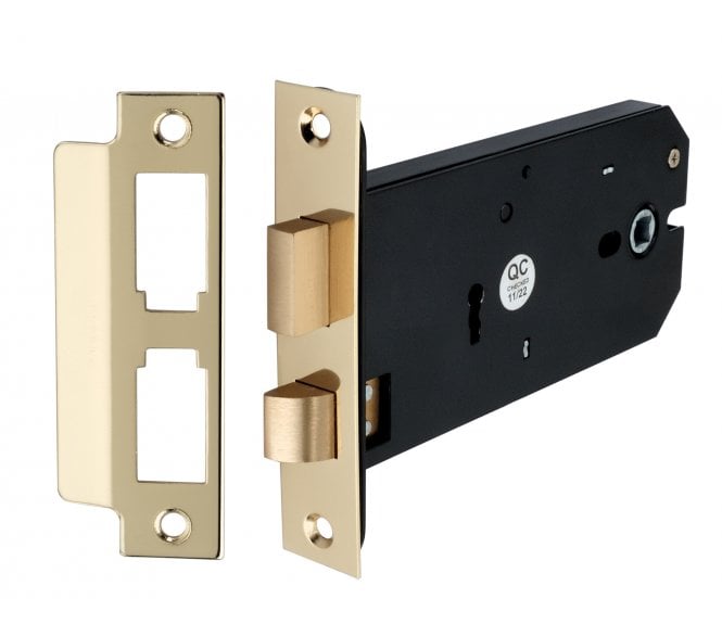 Spira Brass 3 Lever Horizontal Sash Locks - Electro Brass
