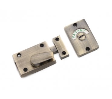 Spira Brass Bathroom Indicator Bolt - Antique Brass