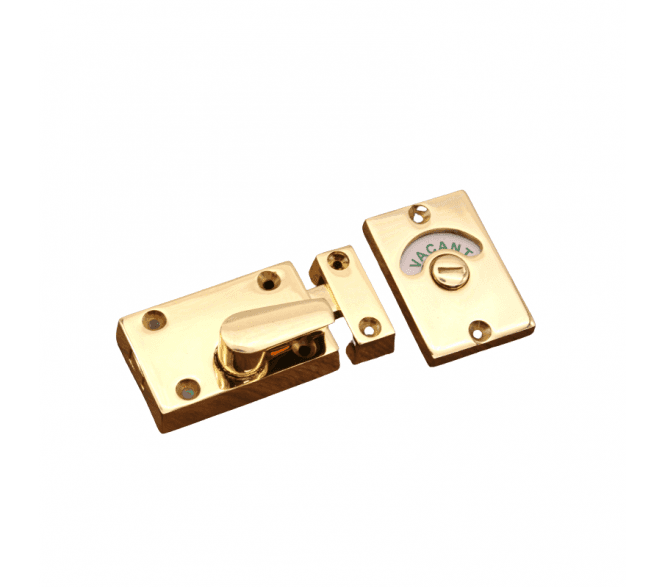 Spira Brass Bathroom Indicator Bolt - Polished Brass