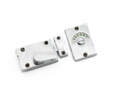 Spira Brass Bathroom Indicator Bolt - Polished Chrome