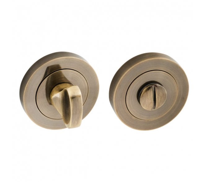 Spira Brass Bathroom Turn & Release - Antique Brass