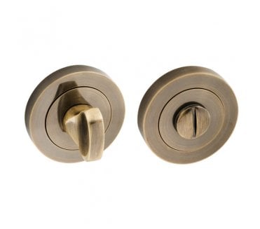 Spira Brass Bathroom Turn & Release - Antique Brass