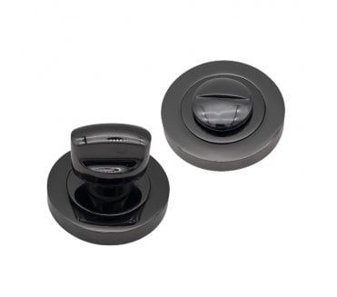 Spira Brass Bathroom Turn & Release - Black Nickel