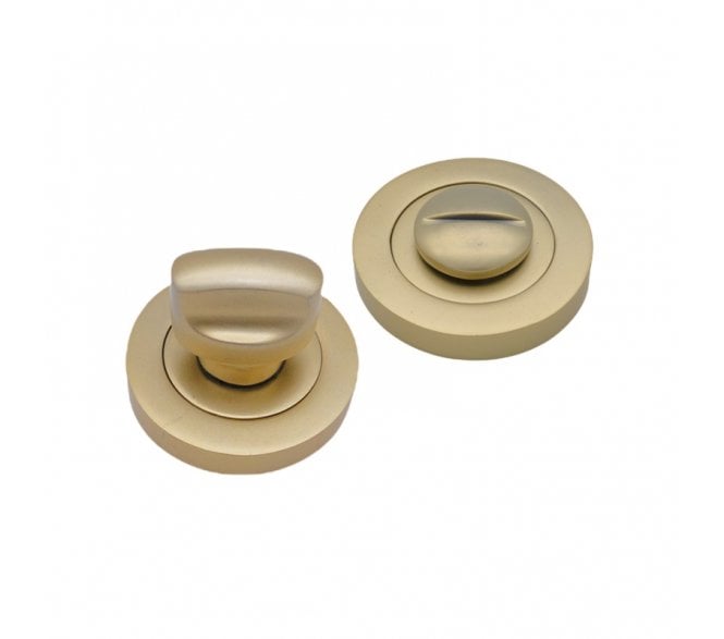 Spira Brass Bathroom Turn & Release - Satin Brass