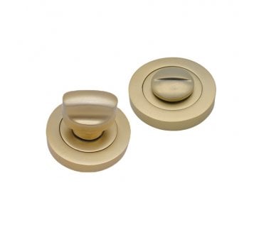 Spira Brass Bathroom Turn & Release - Satin Brass