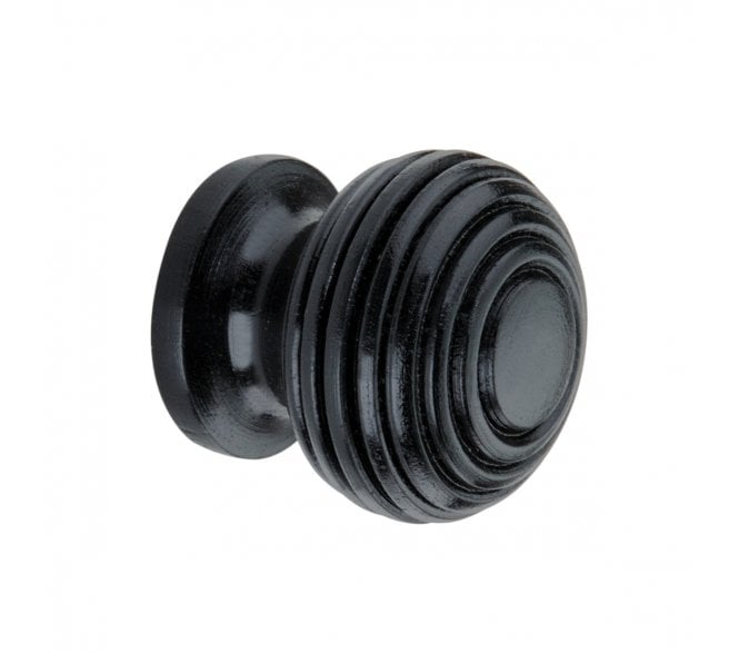 Spira Brass Beehive Cabinet Knobs - Ebony