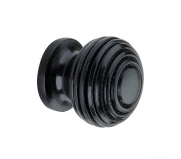 Spira Brass Beehive Cabinet Knobs - Ebony