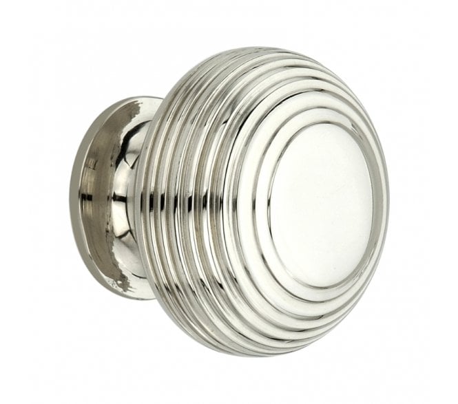 Spira Brass Beehive Cabinet Knobs - Polished Nickel