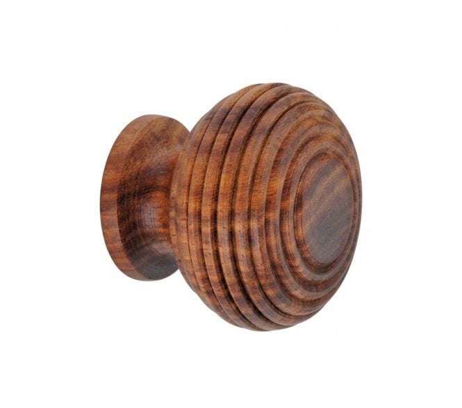 Spira Brass Beehive Cabinet Knobs - Rosewood