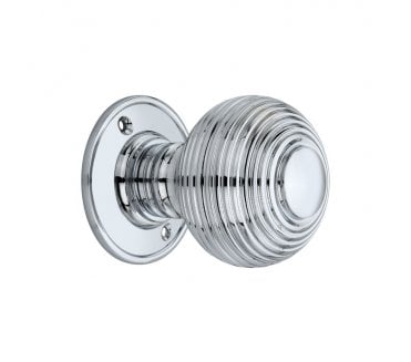 Spira Brass Beehive Mortice Door Knobs - Satin Nickel