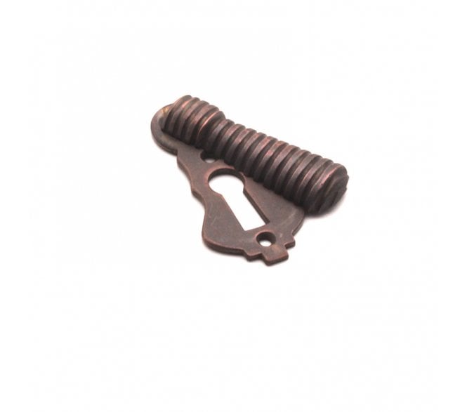 Spira Brass Beehive Standard Keyhole Escutcheon (Covered) - Aged Bronze
