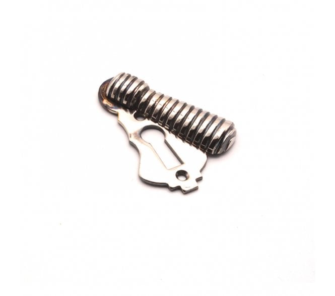 Spira Brass Beehive Standard Keyhole Escutcheon (Covered) - Aged Nickel