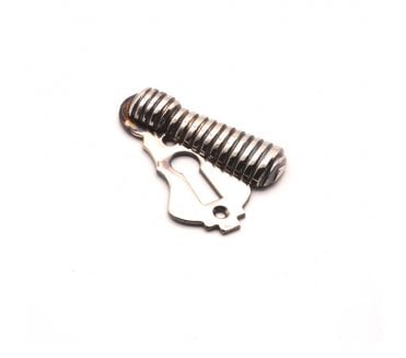 Spira Brass Beehive Standard Keyhole Escutcheon (Covered) - Aged Nickel