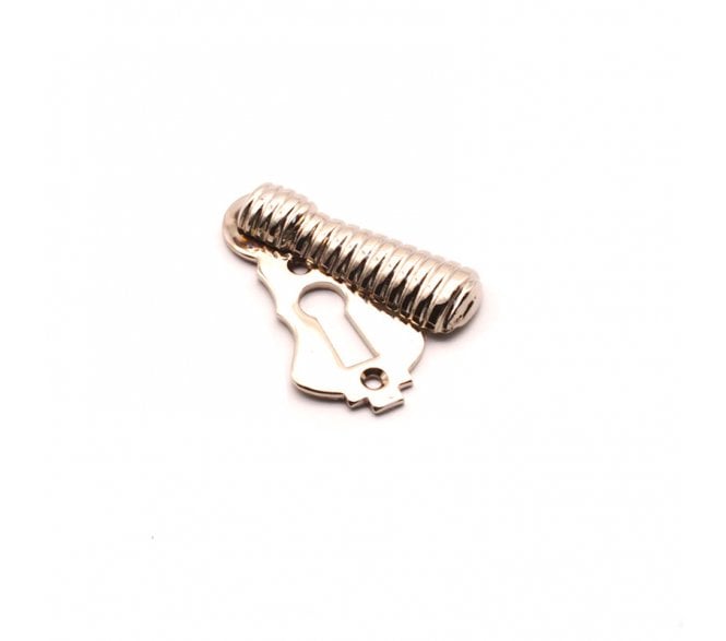 Spira Brass Beehive Standard Keyhole Escutcheon (Covered) - Polished Nickel