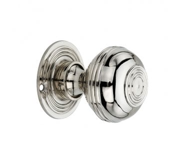 Spira Brass Bloxwich Rim/Mortice Door Knobs - Polished Nickel