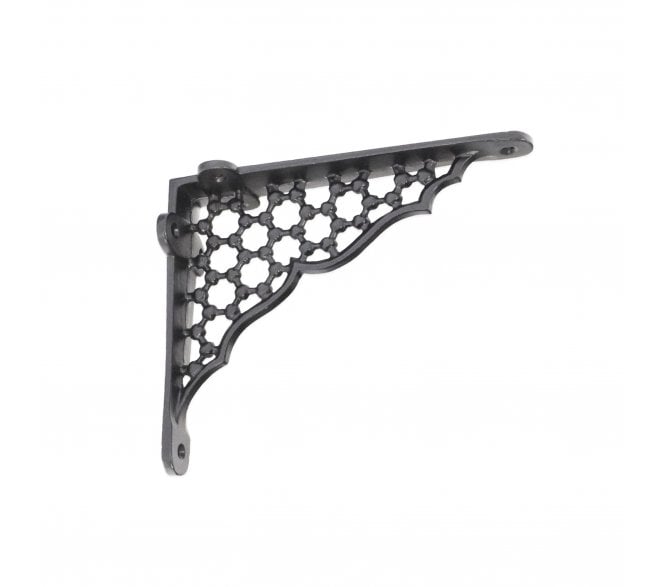 Spira Brass BR701BLK Honeycomb Shelf Brackets - Black (Pairs)