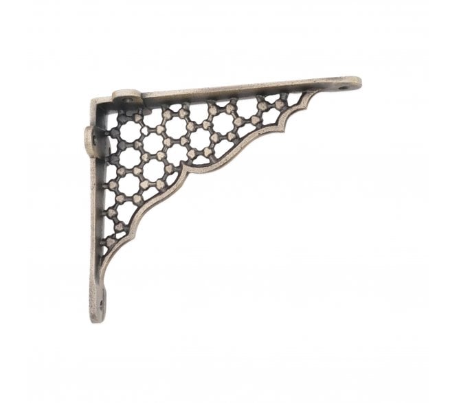 Spira Brass BR701MANT Honeycomb Shelf Brackets - Matt Antique (PAIR)