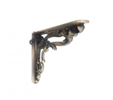 Spira Brass BR704MANT Apple Shelf Brackets - Matt Antique (PAIR)