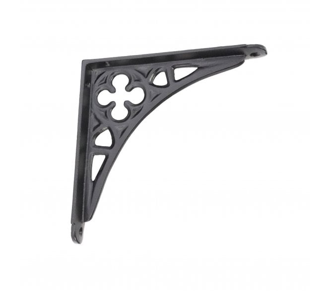 Spira Brass BR705BLK Victorian Gothic Shelf Brackets - Black (PAIR)