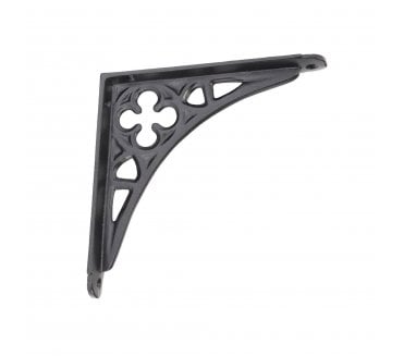 Spira Brass BR705BLK Victorian Gothic Shelf Brackets - Black (PAIR)