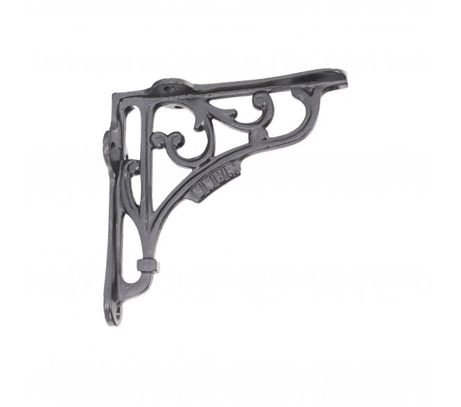 Spira Brass BR706BLK GNER Shelf Brackets - Black (Pair)