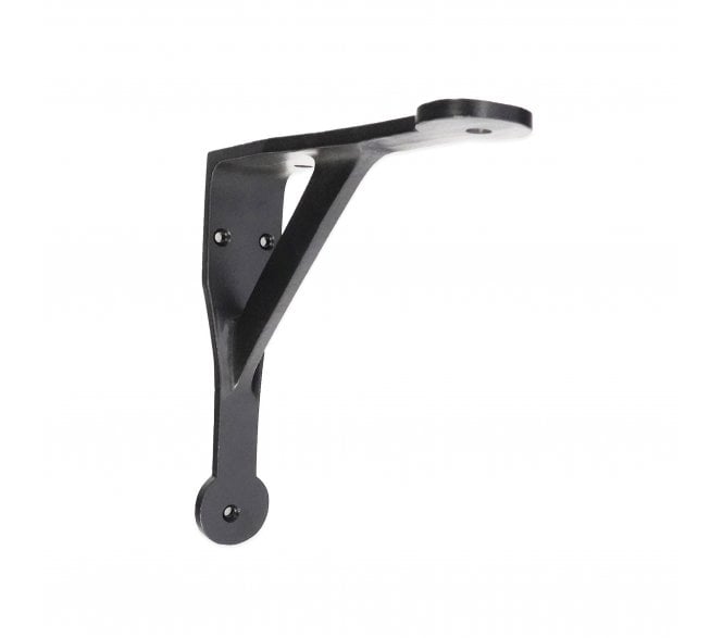 Spira Brass BR707BLK Penny Gallow Shelf Brackets - Black (PAIR)