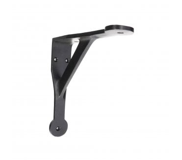 Spira Brass BR707BLK Penny Gallow Shelf Brackets - Black (PAIR)