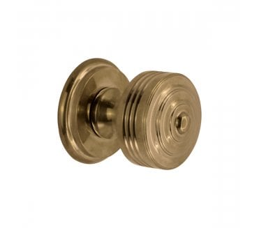 Spira Brass Carter Rim/Mortice Door Knobs - Aged Brass