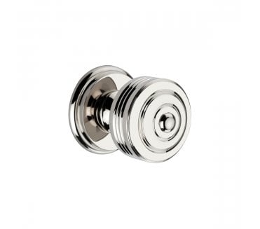 Spira Brass Carter Rim/Mortice Door Knobs - Polished Nickel