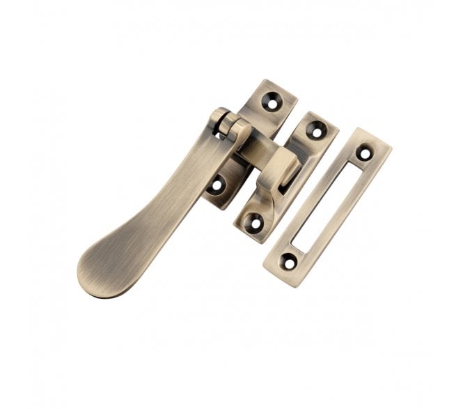 Spira Brass Casement Fastener - Antique Brass