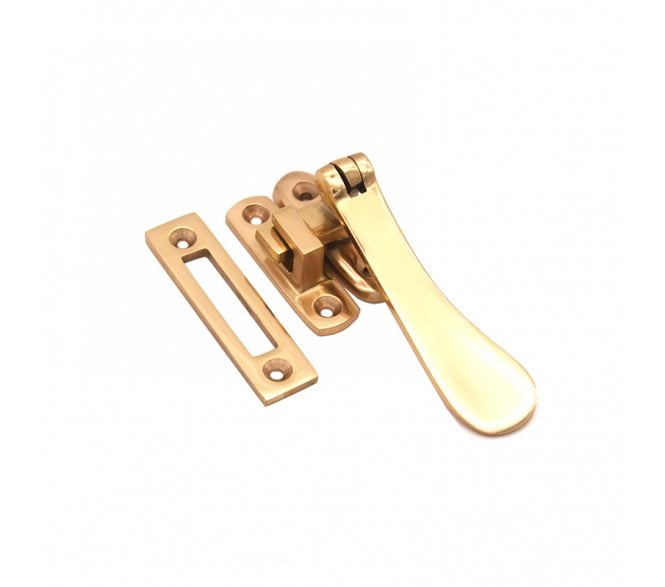 Spira Brass Casement Fastener - Polished Brass