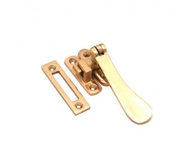 Spira Brass Casement Fastener - Polished Brass