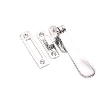 Spira Brass Casement Fastener - Polished Chrome