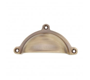 Spira Brass SB2345ANT Cottage Drawer Cup Pull - Antique Brass